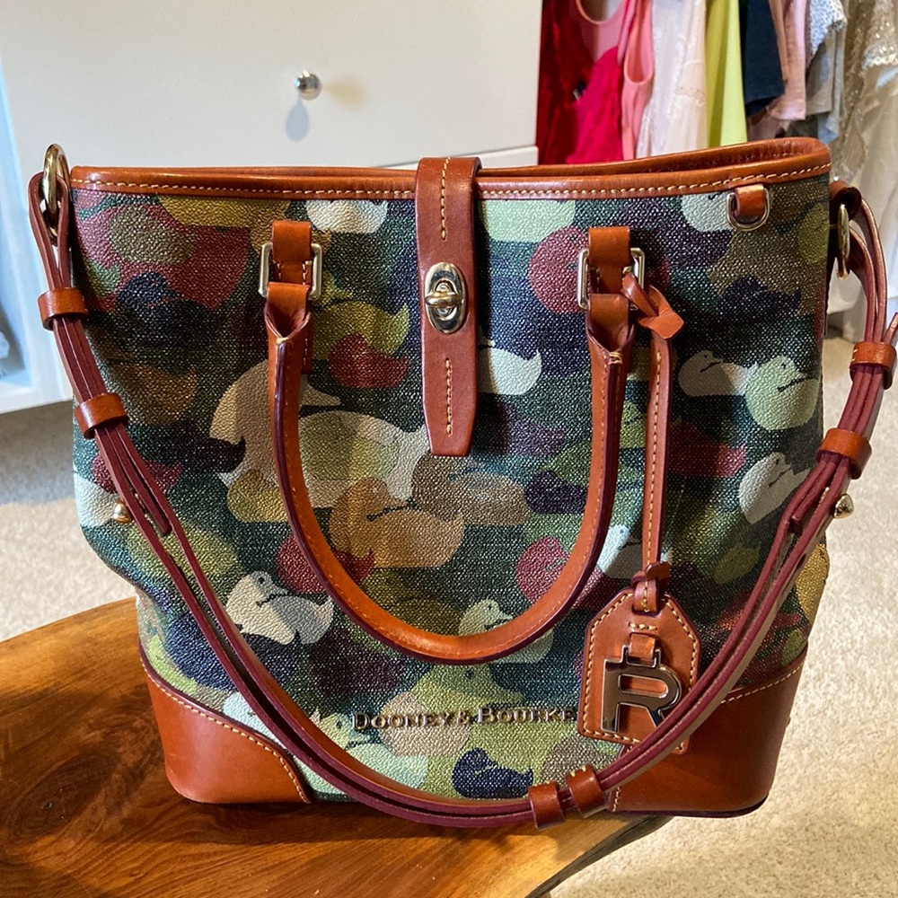 Dooney & Bourke camouflage duck shoulder bag